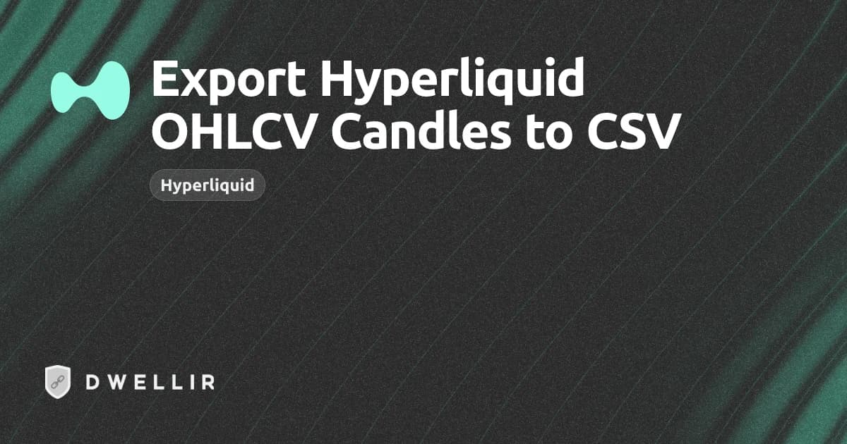 Export Hyperliquid OHLCV Candles to CSV cover