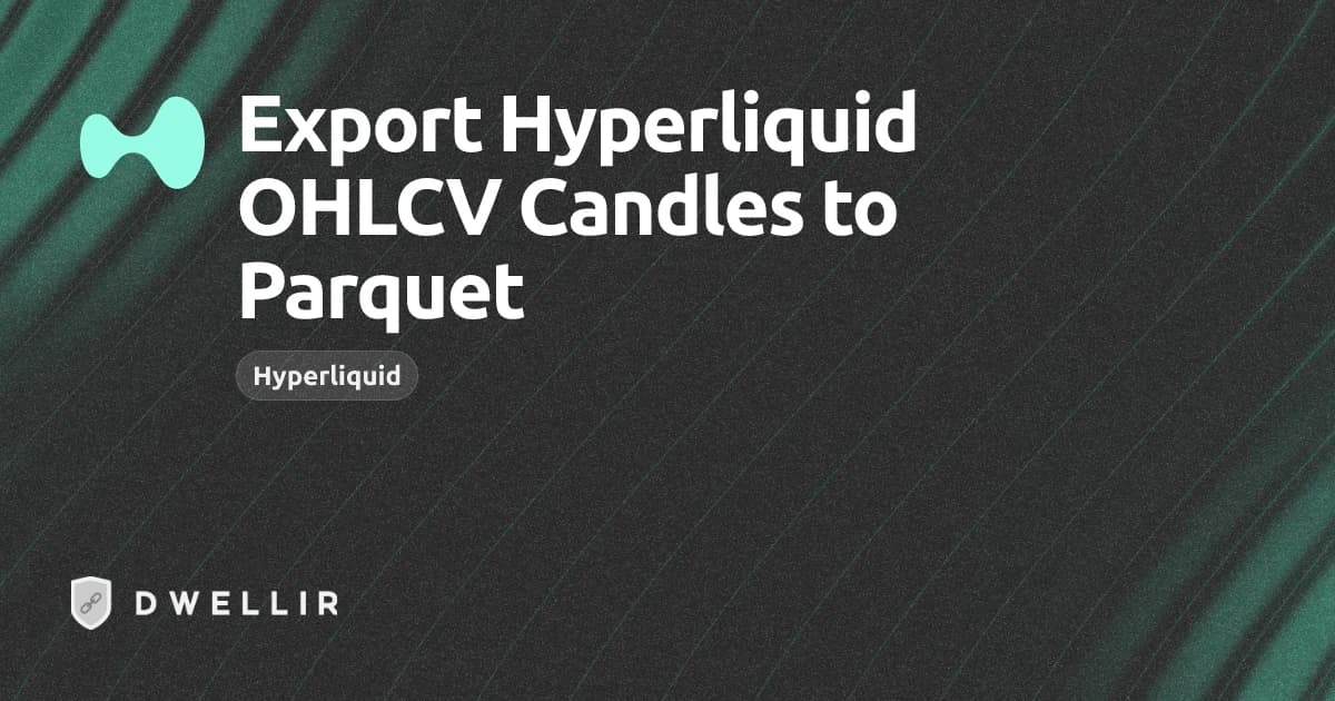 Export Hyperliquid OHLCV Candles to Parquet cover