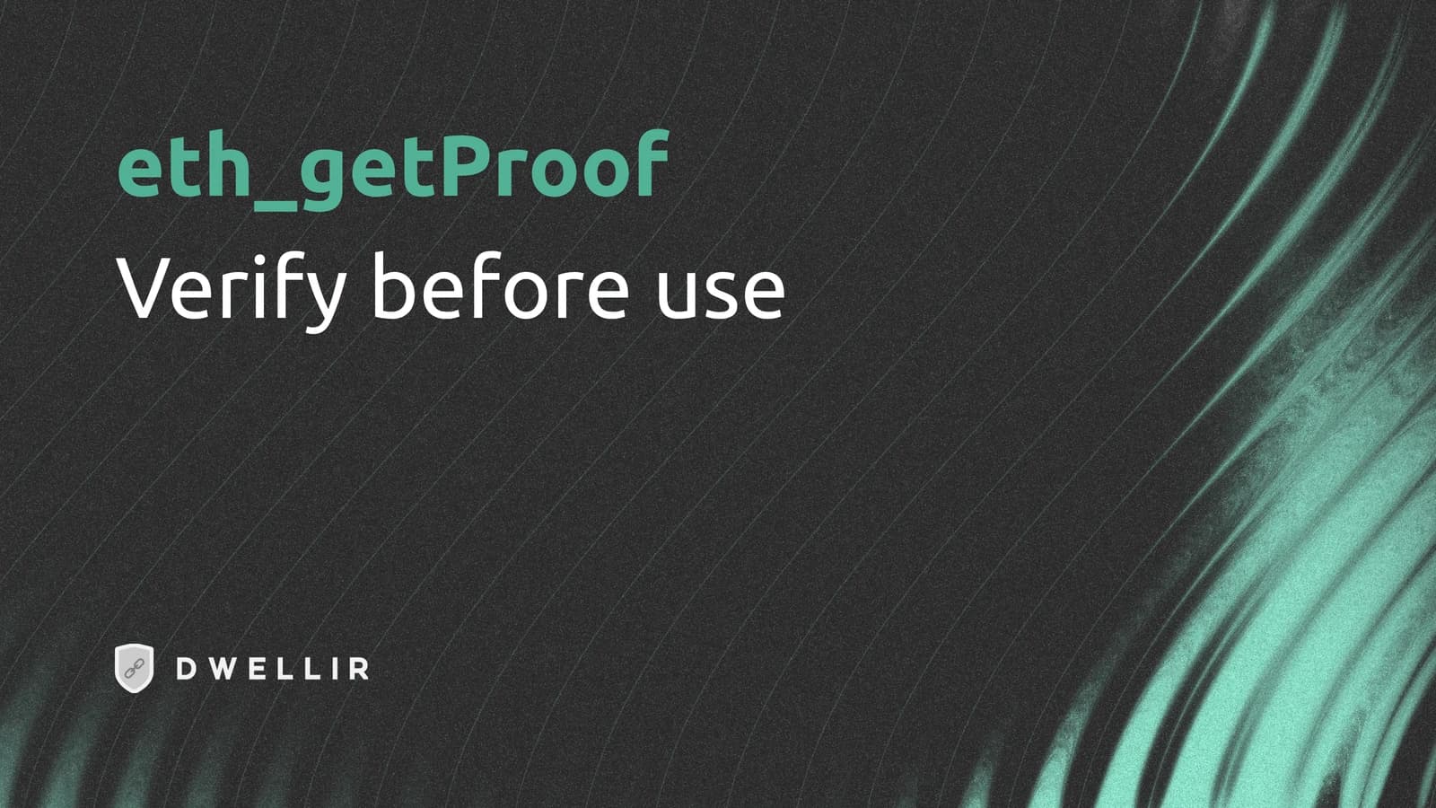 eth_getProof in production