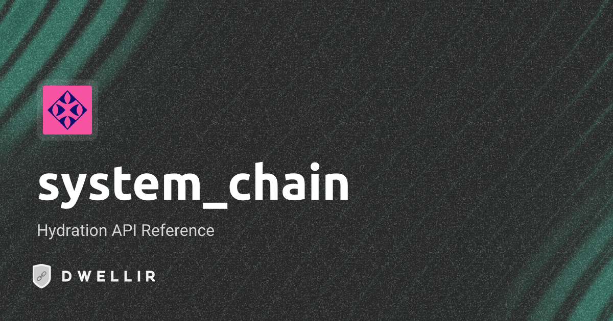 system_chain | Hydration RPC Docs | Dwellir