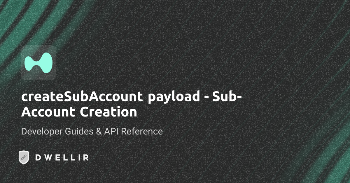 createSubAccount pay (gRPC) | Hyperliquid API Docs | Dwellir