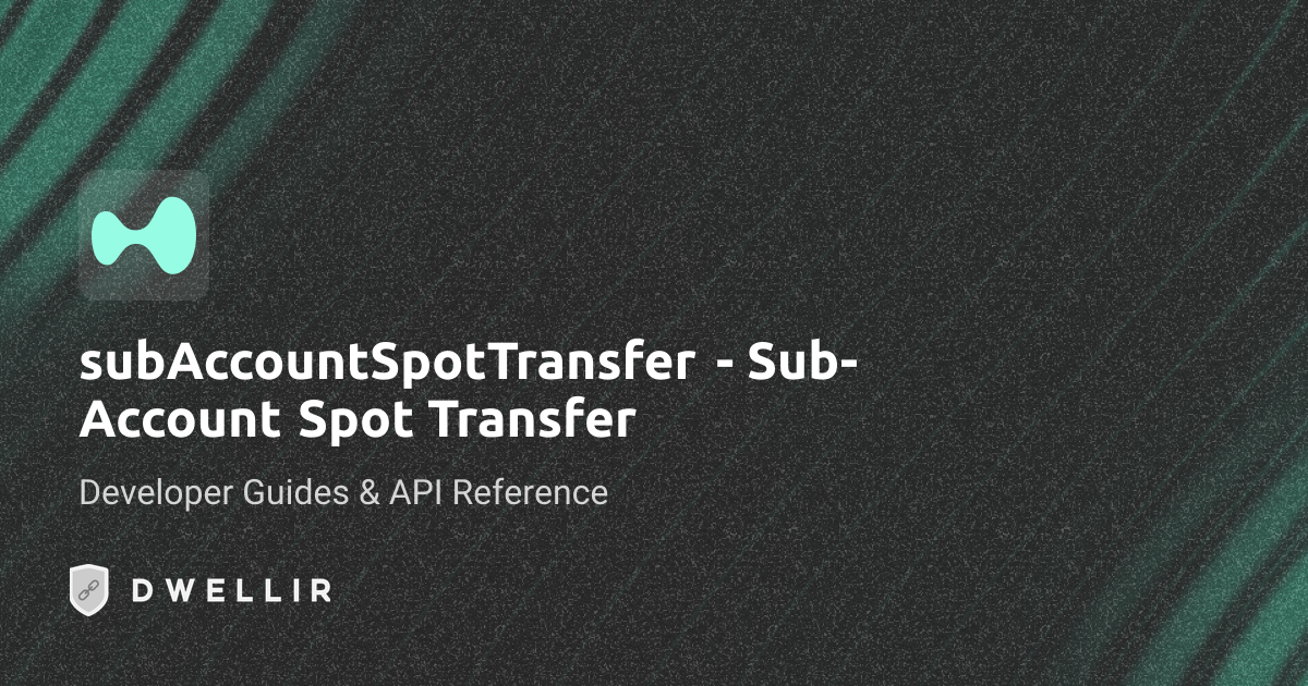 subAccountSpotTransf (gRPC) | Hyperliquid API Docs | Dwellir