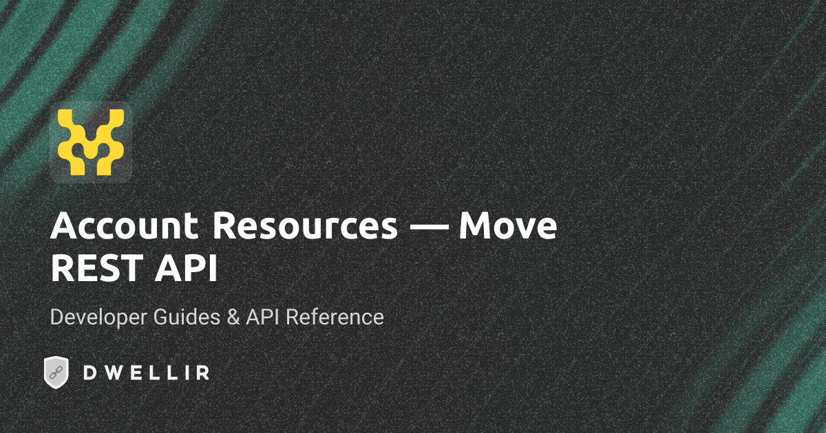 account_resources | Movement API Docs | Dwellir
